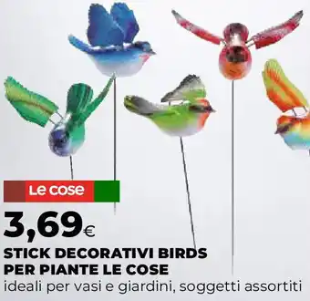 Extracoop Stick decorativi birds per piante LE COSE offerta