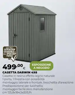 Extracoop Casetta DARWIN 4X6 offerta