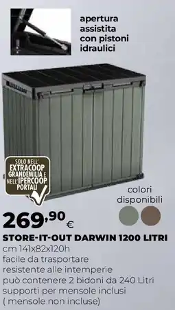 Extracoop Store-it-out darwin 1200 litri offerta