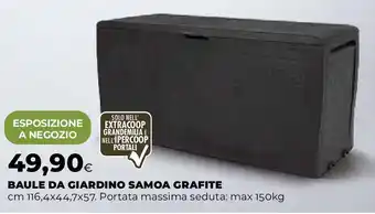 Extracoop Baule da giardino samoa grafite offerta