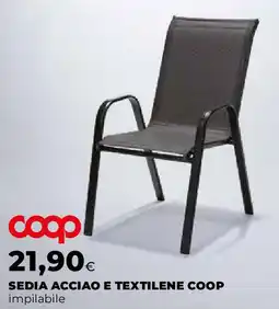 Extracoop Sedia acciao e textilene  COOP offerta