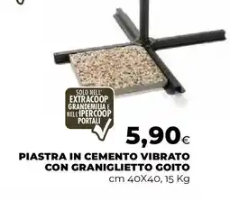 Extracoop Piastra in cemento vibrato con graniglietto goito offerta