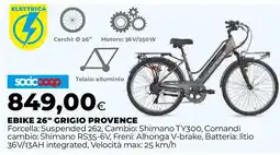 Extracoop Ebike 26" GRIGIO PROVENCE offerta