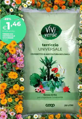 Extracoop Terriccio universale VIVIVERDE 20 litri offerta