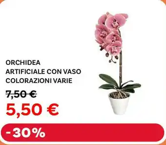 Max Factory Orchidea artificiale con vaso colorazioni varie offerta