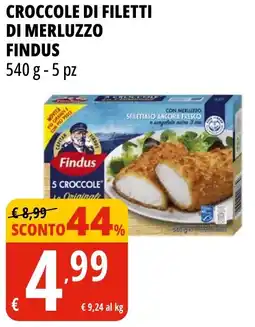 Tigros Croccole di filetti di merluzzo FINDUS offerta