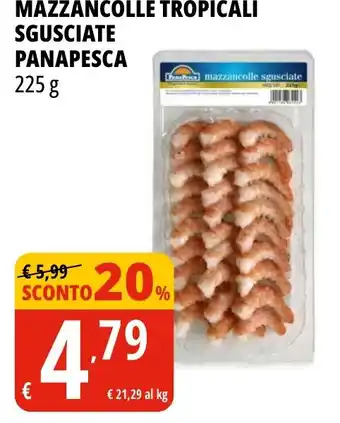 Tigros Mazzancolle tropicali sgusciate PANAPESCA offerta