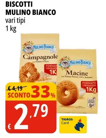 Tigros Biscotti MULINO BIANCO offerta