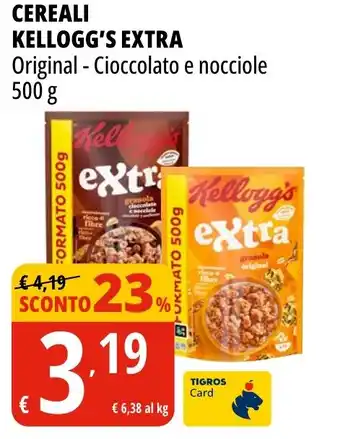 Tigros Cereali KELLOGG'S EXTRA offerta