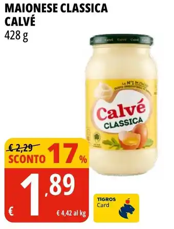 Tigros Maionese classica CALVÉ offerta