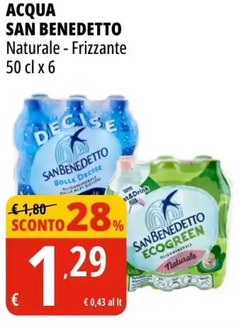 Tigros Acqua SAN BENEDETTO Naturale - Frizzante offerta