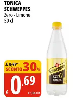 Tigros Tonica SCHWEPPES Zero - Limone offerta