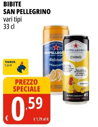 Tigros Bibite SAN PELLEGRINO offerta