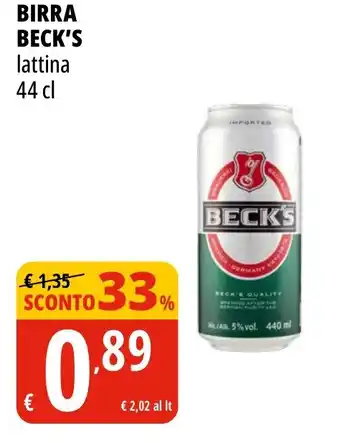 Tigros Birra lBECK'S attina offerta