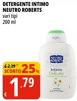 Tigros Detergente intimo neutro roberts offerta