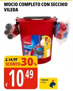 Tigros Mocio completo con secchio vileda offerta