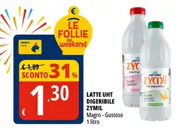 Tigros Latte uht digeribile zymil offerta