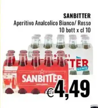 Famila SANBITTER Aperitivo Analcolico Bianco/ Rosso offerta