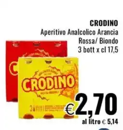 Famila CRODINO Aperitivo Analcolico Arancia Rossa/ Biondo offerta