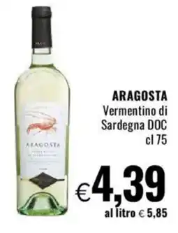 Famila ARAGOSTA Vermentino di Sardegna DOC offerta