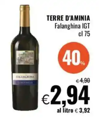 Famila TERRE D'AMINIA Falanghina IGT offerta