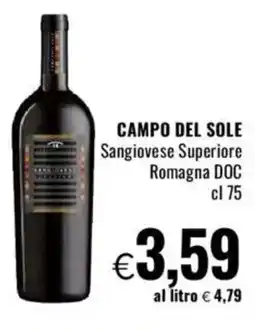 Famila CAMPO DEL SOLE Sangiovese Superiore Romagna DOC offerta