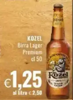 Famila KOZEL Birra Lager Premium offerta