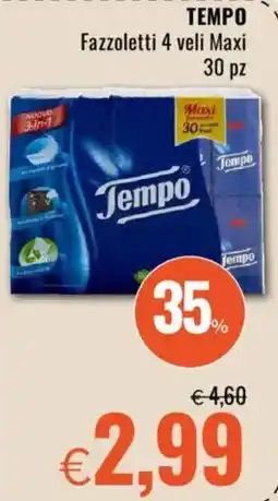 Famila TEMPO Fazzoletti 4 veli Maxi offerta