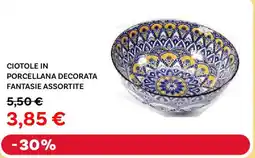 Max Factory Ciotole in porcellana decorata fantasie assortite offerta