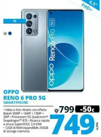 Comet Oppo Reno 6 Pro 5G Smartphone offerta