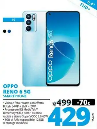 Comet Oppo Reno 6 5G Smartphone offerta