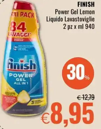 Famila FINISH Power Gel Lemon Liquido Lavastoviglie offerta