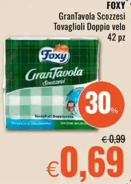 Famila FOXY GranTavola Scozzesi Tovaglioli Doppio velo offerta