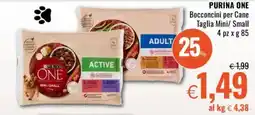 Famila PURINA ONE Bocconcini per Cane Taglia Mini/ Small offerta