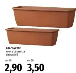 Famila BALCONETTE colore terracotta offerta