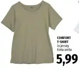 Famila COMFORT T-SHIRT in jersey tinta unita offerta