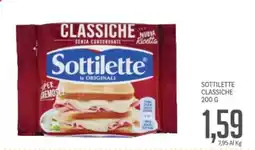 Supermercati Piccolo Sottilette classiche offerta