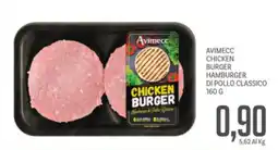 Supermercati Piccolo Avimecc chicken burger hamburger di pollo classico offerta