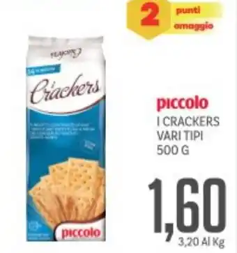 Supermercati Piccolo Piccolo i crackers vari tipi offerta