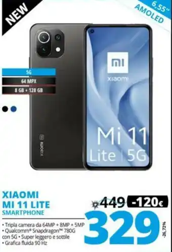 Comet Xiaomi MI 11 Lite Smartphone offerta