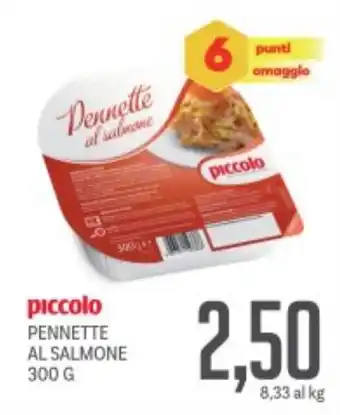 Supermercati Piccolo Piccolo pennette al salmone offerta