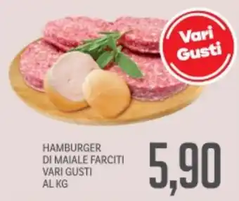 Supermercati Piccolo Hamburger di maiale farciti vari gusti offerta