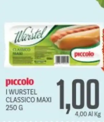 Supermercati Piccolo Piccolo i wurstel classico maxi offerta