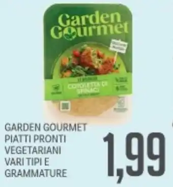 Supermercati Piccolo Garden gourmet piatti pronti vegetariani offerta