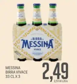 Supermercati Piccolo Messina birra vivace offerta