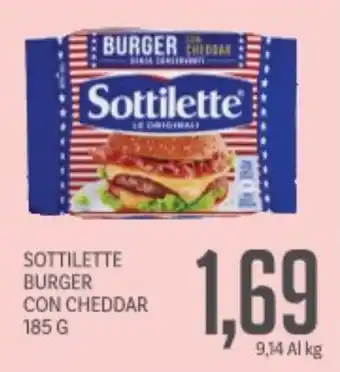 Supermercati Piccolo Sottilette burger con cheddar offerta