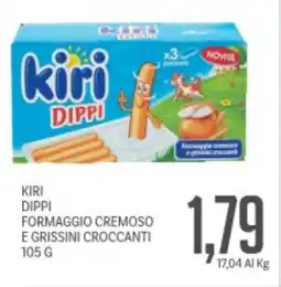 Supermercati Piccolo Kiri dippi formaggio cremoso e grissini croccanti offerta