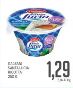 Supermercati Piccolo Galbani santa lucia ricotta offerta