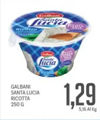 Supermercati Piccolo Galbani santa lucia ricotta offerta