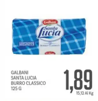 Supermercati Piccolo Galbani santa lucia burro classico offerta